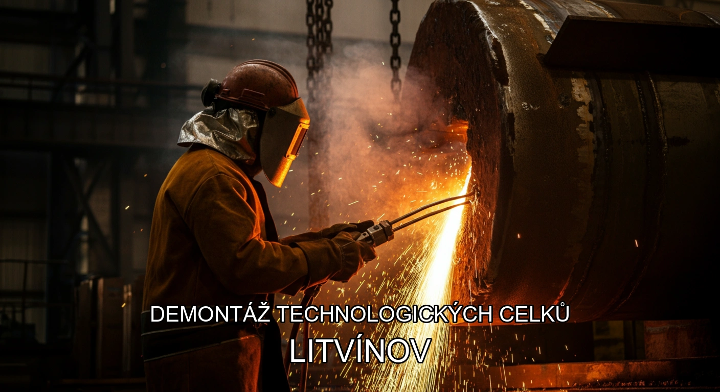 Demontaz technologickych celku Litvinov